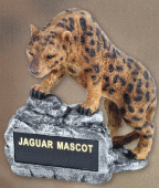 6 inch tall Jaguar school team mascot statue